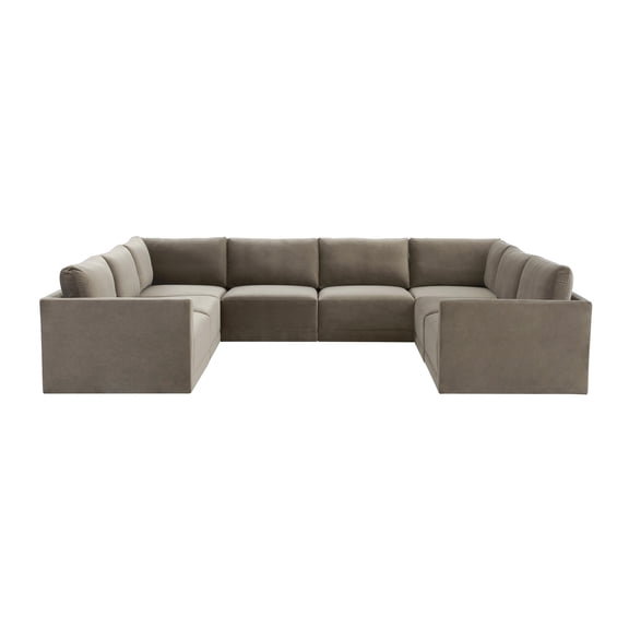 Tov Furniture Willow Taupe Modular Large U Sectional
