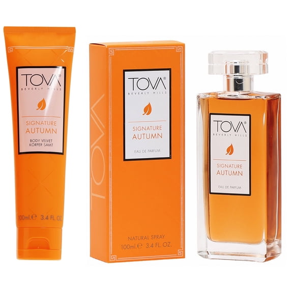 TOVA Signature Autumn 2 Piece Set 3.4 Oz Eau de Parfum Spray & 3.4 Oz Body Velvet Lotion