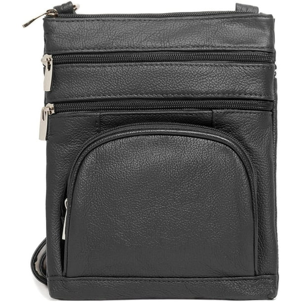 Leather crossbody purse with built in wallet sale