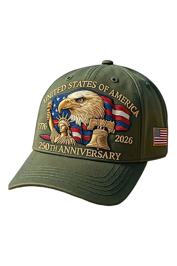 250 Anniversary USA Hat Adjustable America 250th Anniversary Hat 1776-2026 Embroidery Baseball Cap E 250 Anniversary USA Hat