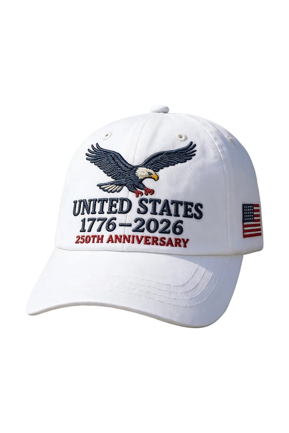 250 Anniversary USA Hat, America 250th Anniversary USA Hat Eagle Printed Patriotic Hats Adjustable Baseball Cap B