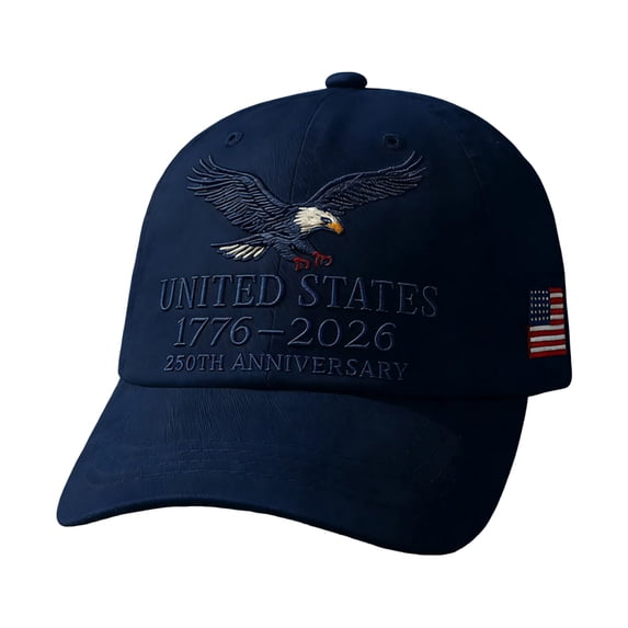 TOWED22 250 Anniversary USA Hat, America 250th Anniversary USA Hat Eagle Printed Patriotic Hats Adjustable Baseball Cap D