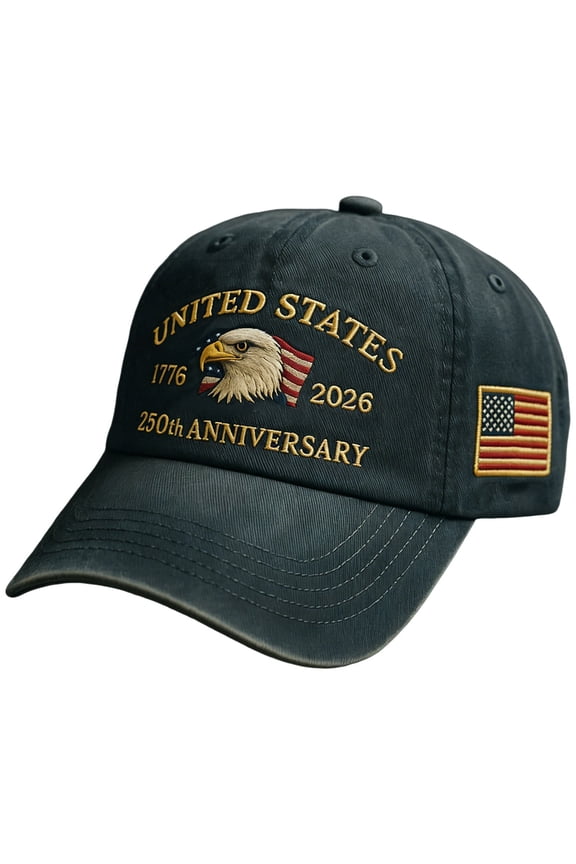 250 Anniversary USA Hat,Patriotic Baseball Cap 1776-2026 - Adjustable USA Retro Denim Baseball Cap A,250 Anniversary USA Hat-A