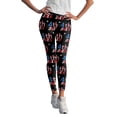 thumbnail image 1 of TOWED22 4Th of July Womens Leggings USA Flag July Fourth Stretchy Tights Women's Tights American Independence Day Red,S, 1 of 5