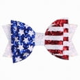 thumbnail image 1 of TOWED22 4th of July Patriotic Girl Hair Bows Clips Accessories, Glitter Red White and Blue Hair Clips USA Decorative Women Hair Accessories for Independence Day Memorial Day(White), 1 of 7