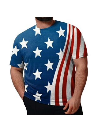 Champion Men's Big & Tall Patriotic 4th of July American Flag C-Logo  Olympic Graphic T-Shirt 