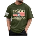 thumbnail image 1 of TOWED22 American Flag Shirt Men 250th Anniversary USA Shirt Crewneck Short Sleeve Tshirts 4th of July Star Striped Tees(AG,L), 1 of 5