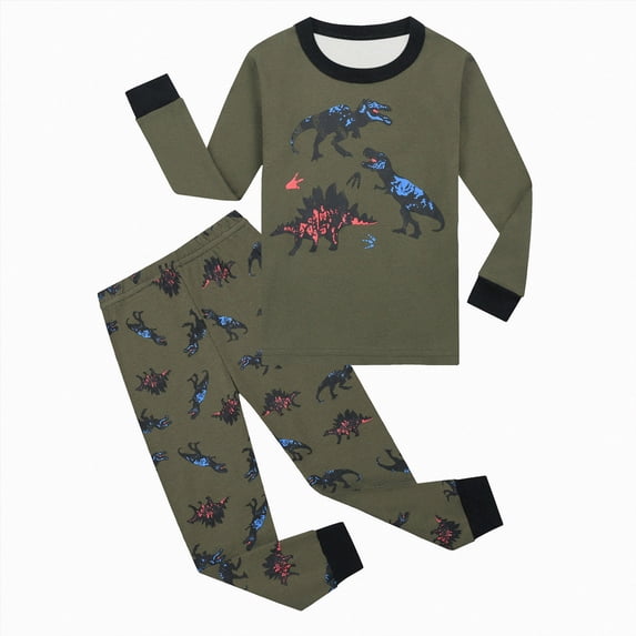 TOWED22 Baby Boy Fall Winter Clothes 2-Piece Funny Graphic Sweatshirt Elastic Waist Pockets Pants Set Outfits Toddler Casual Clothing(AG,5-6 Y)