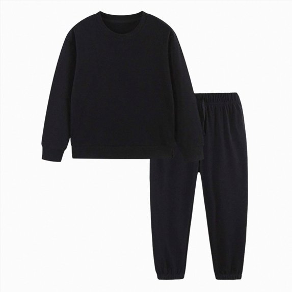 TOWED22 Baby Boy Fall Winter Clothes Solid Color Sweatshirt Shirt Pants Toddler Infant 2 Piece Outfit