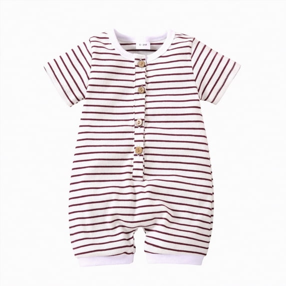 TOWED22 Baby Boys Girls Romper One-Piece Print Beach Outfit Summer Clothes 0-24 Months White,12-18 M