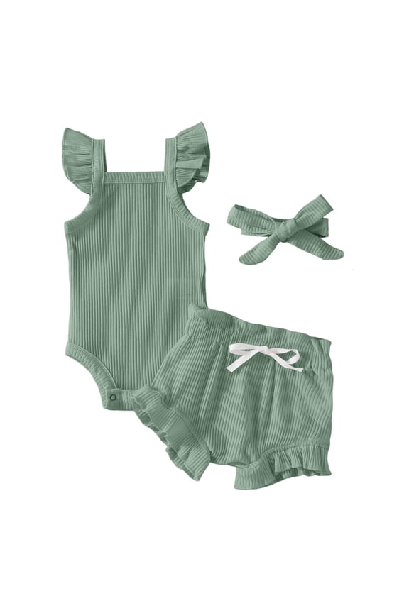 Baby Girl Clothes Cowgirl My 1st Rodeo Ruffle Romper Shirt Cow Print Bloomer Shorts 3Pcs Coming Home Outfit(Blazer,3-6 M)