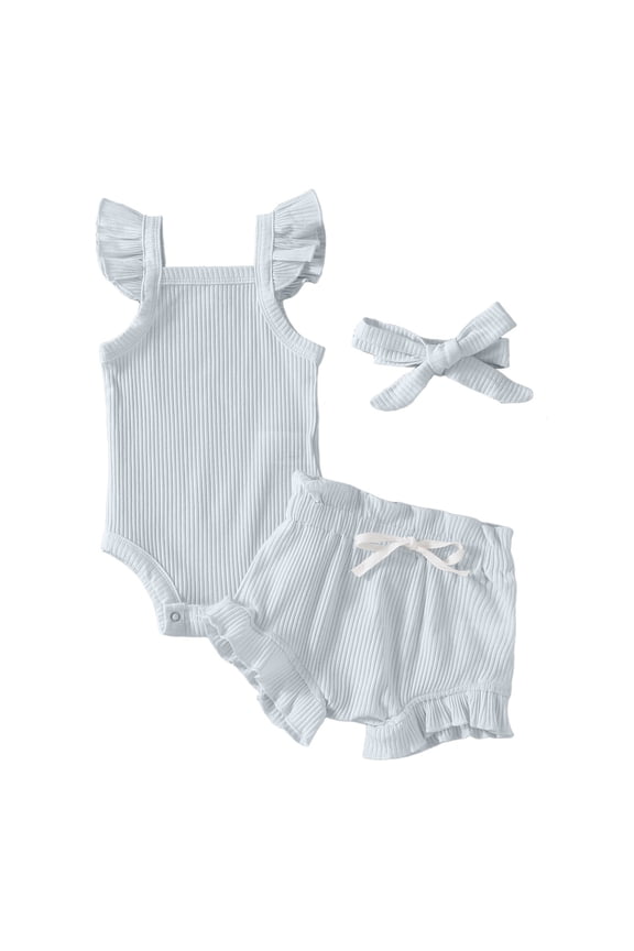 Baby Girl Clothes Cowgirl My 1st Rodeo Ruffle Romper Shirt Cow Print Bloomer Shorts 3Pcs Coming Home Outfit(Blazer,6-9 M)