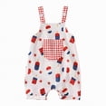 thumbnail image 1 of TOWED22 Baby Girl Summer Clothes Cute Ruffle Romper Sleeveless Rompers Dress Newborn Girls Infant Jumpsuit Clothing Red,9-12 M, 1 of 7