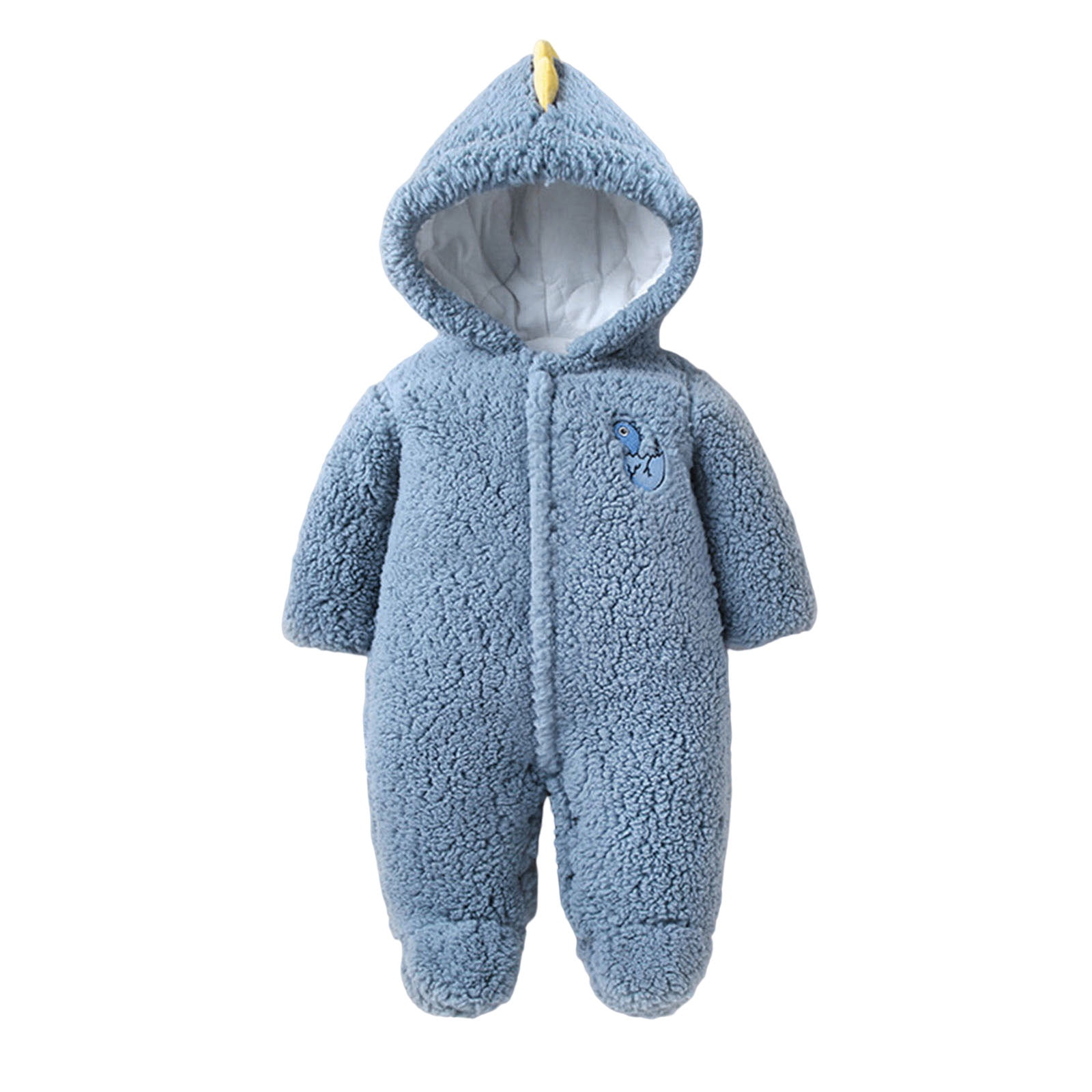 TOWED22 Baby Girls Boys Cute Bear Footie Bunting Snowsuit Toddler Hooded Plush Footed Jumpsuit