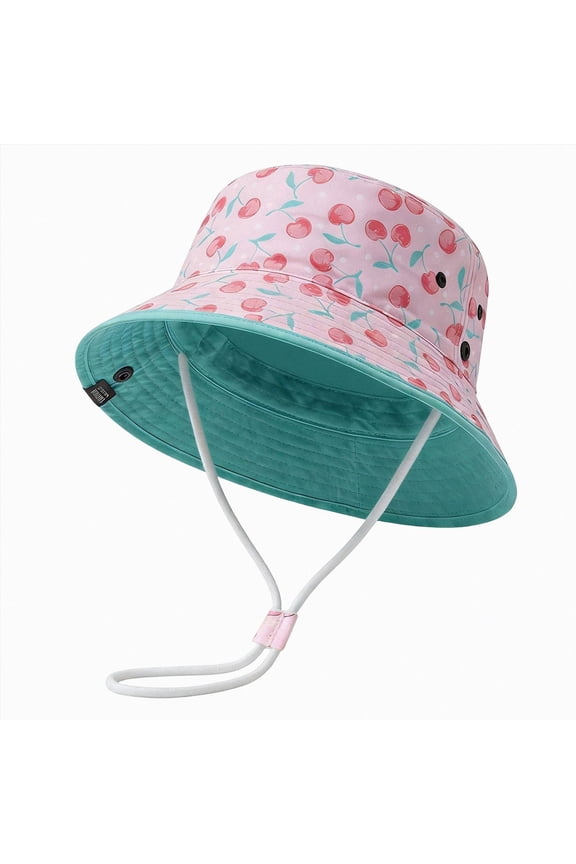 Baby Sun Hat Toddler Boys Girls Boys Bucket Hat for Kids UPF 50+ Sun Protective Child Summer Beach Hats(Mint Green,3-8 Y)