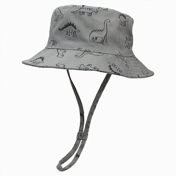 TOWED22 Baby Sun Hat Toddler Boys Girls Bucket Hats Kids UPF 50+ Sun Protection Summer Beach Hats(Grey,3-4 Y)