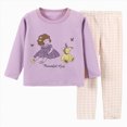 thumbnail image 1 of TOWED22 Baby Toddler Boy Clothes Fall Winter Outfit Long Sleeve Sweatshirts Pants Set 6 9 12 18 24 Months 3T 4T 5T Boy Clothes Size:6-12 M,Color:Purple, 1 of 9