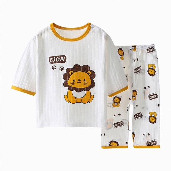 TOWED22 Baby Toddler Boys Cotton 2 Piece Long Sleeve Sweatshirt and Sweatpant Jogger Pants Set Size:9-10 Y,Color:Light Yellow