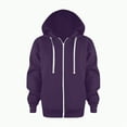 thumbnail image 1 of TOWED22 Boy Hoodie Sweatshirt Zip-Up Cotton Casual Pocket Jacket Spring Fall Clothes(Dark Purple,9-10 Y), 1 of 6
