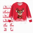 thumbnail image 1 of TOWED22 Boys Girls Christmas Pajamas Xmas Graphic Long Sleeve Pant Sets Pjs Kids Holiday Sleepwear, 1 of 5