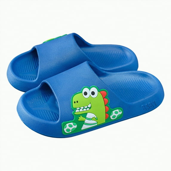 TOWED22 Boys Girls Cloud Unicorn Slide Sandals Non-slip Comfy Cushioned Thick Sole Shower Pool Slippers Summer Beach Water Shoes Indoor & Outdoor(Blue,13)