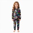 thumbnail image 1 of TOWED22 Boys Girls Halloween Pajamas Ghost Graphic Long Sleeve Pant Sets Pumpkin Pjs Kids Holiday Sleepwear, 1 of 7