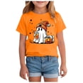 thumbnail image 1 of TOWED22 Boys Girls Halloween Shirts Toddler Short Sleeve Truck Boo Ghost Pumpkin Tee Tops T-Shirts,Orange,3-4 Y, 1 of 7
