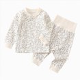 thumbnail image 1 of TOWED22 Boys Girls Pajamas 2Piece Toddler Kids Pjs Sets Cotton Toddler Clothes Sleepwears 3 6 9 12 18 24 Months 2t 3t 4t 5t 6t 7t 8t 9t(Light Gray,6-9 M), 1 of 7