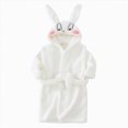 thumbnail image 1 of TOWED22 Boys Girls Robe Fleece Hooded Soft Toddler Bathrobe Cute Boys Bathrobe Fuzzy Plush Robes for Kids, 1 of 5