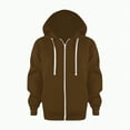 thumbnail image 1 of TOWED22 Boys Hoodies Toddler Boys Jacket Kids Sweatshirts Long Sleeve Hooded Shirts(Brown,4-5 Y), 1 of 6