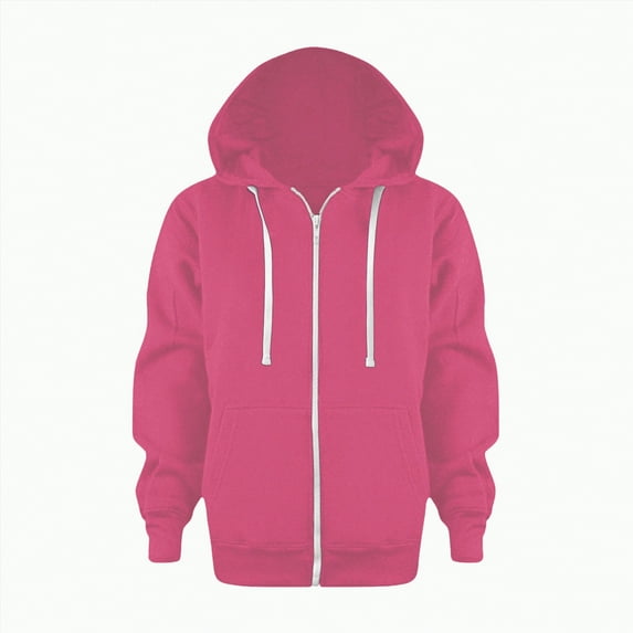 TOWED22 Boys Hoodies Toddler Boys Jacket Kids Sweatshirts Long Sleeve Hooded Shirts(Hot Pink,5-6 Y)