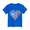 thumbnail image 1 of TOWED22 Boys Short Sleeve T Shirts Kids Summer Crewneck Tops Loose Fit Basic Tees 5-14 Years(Blue,9-10 Y), 1 of 4