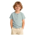 thumbnail image 1 of TOWED22 Boys Short Sleeve Tops Crew Neck Graphic T-Shirts Truck Print Cotton Tees(Light Green,2-3 Y), 1 of 6
