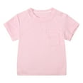 thumbnail image 1 of TOWED22 Boys Summer Tops 5-12 Years Short Sleeve Crew Neck T-Shirts Lightweight Breathable Tee Shirts(Pink,9-12 M), 1 of 5