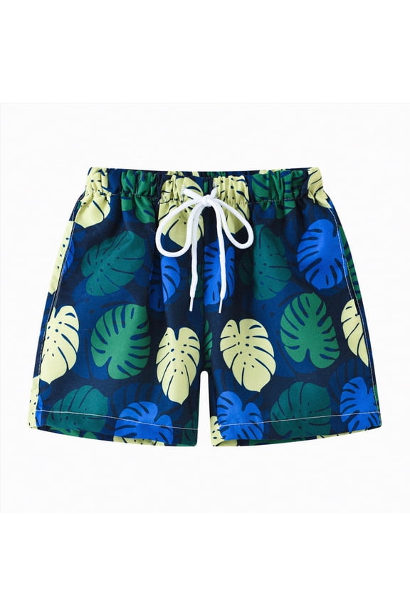 Boys Swim Trunks Toddler Kids Swimsuits for Boys Swimming Bathing Suits Quick Dry Kid Board Short Size 2-10 Black,7-8 Y