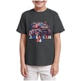 thumbnail image 1 of TOWED22 Boys T Shirts Kids Short Sleeve Shirt Crewneck Summer Basic Tee Tops 5-14 Years(Grey,3-4 Y), 1 of 4