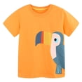 thumbnail image 1 of TOWED22 Boys Tshirt Raglan Short Sleeve Shirt Cotton Blend Basic Tees Breathable Baseball T-Shirts Light Weight(Yellow,7-8 Y), 1 of 9