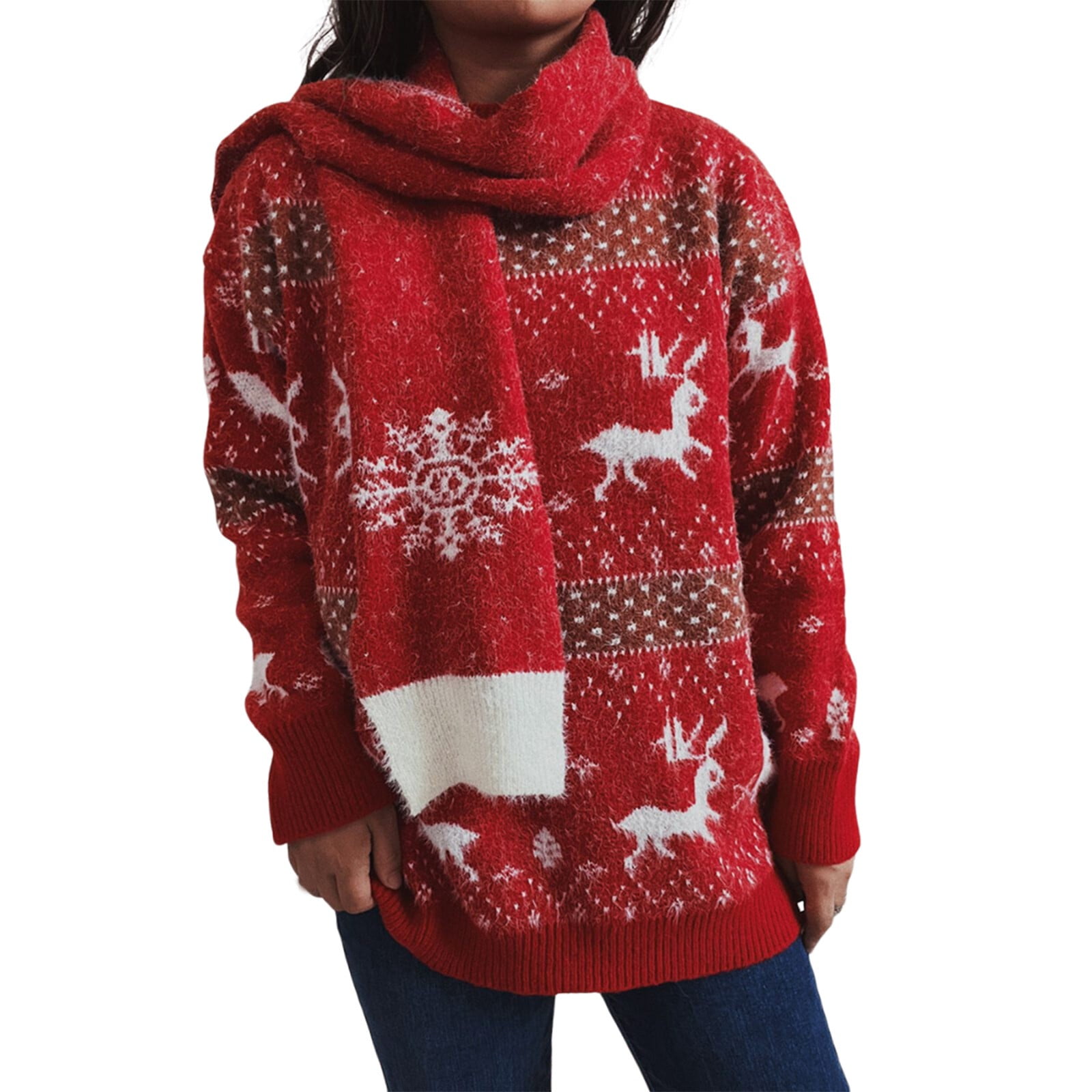 TOWED22 Christmas Sweaters for Women Plus Size, Christmas Sweaters for