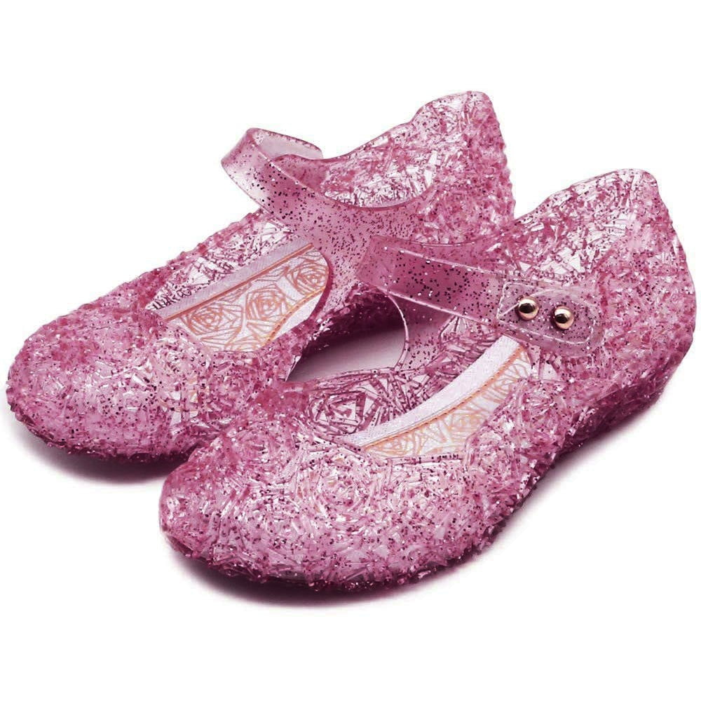 TOWED22 Cute Sandals Kids Girls Dance Sandals Princess Jelly Shoes
