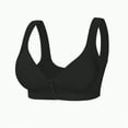 thumbnail image 1 of TOWED22 Daisy Bra for Seniors, Front Snap Closure Bras, Front Snaps Daisy Bras for Older Women(Black,44F), 1 of 9
