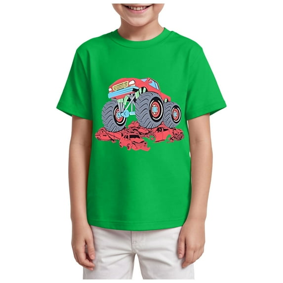 TOWED22 Dinosaur Shirt for Kids Boys Girls Funny Toddler Dino Short Sleeve Graphic Cotton Tee Top 2-7T(Green,9-10 Y)
