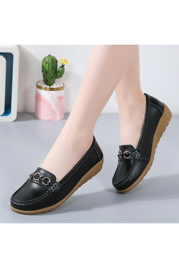 Flats For Women,Womens Breathable Flats Shoes Mesh Slip on Soft White Flats,Black
