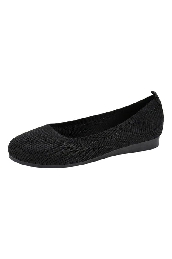 Flats Shoes Women Pointed Head Ballet Flats Comfortable Soft Memory Foam Insole Flat Shoes for Women Comfortable Dress Shoes,Black