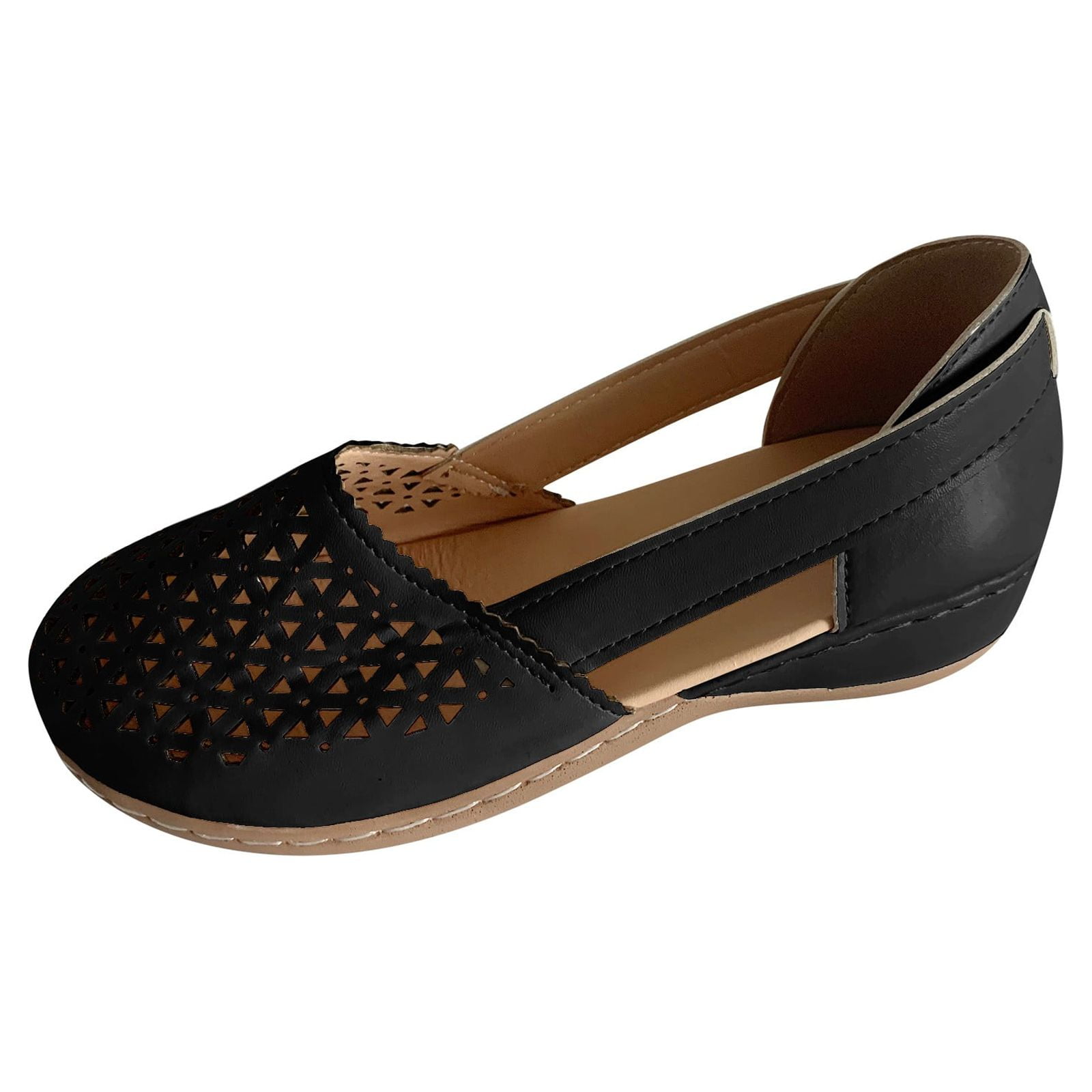 TOWED22 Flats Shoes Women Rhinestone Wedding Flats Comfort Pointed Toe Ballet Flat Shoe Low Heel