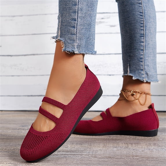 TOWED22 Flats Shoes Women,Women's Flats Shoes Pointed Toe Bow Leather Ballet Flats Dress Shoes,