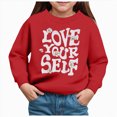 thumbnail image 1 of TOWED22 Girl's Sweatshirt Oversized Cute Graphic Crewneck Long Sleeve Pullover Tops,3Y, 1 of 4