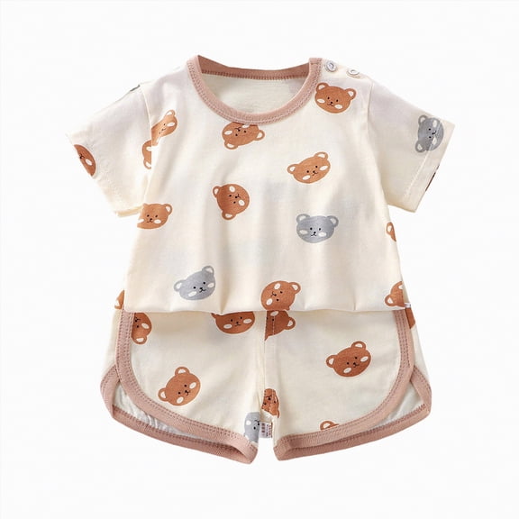 TOWED22 Girls 2 Piece Outfit Summer Short Set Sleeveless Bow Knot Tank Top and Shorts Cute Clothes for Toddler Girls(Blazer,18-24 M)