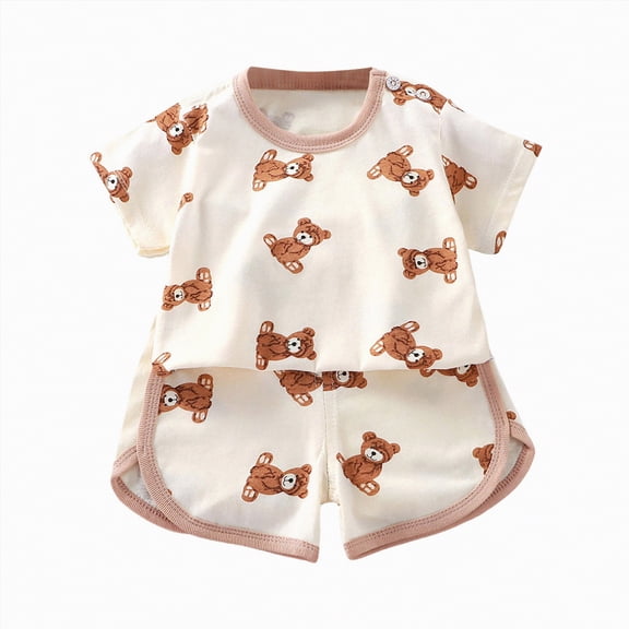 TOWED22 Girls 2 Piece Outfit Summer Short Set Sleeveless Bow Knot Tank Top and Shorts Cute Clothes for Toddler Girls(Blazer,3-4 Y)