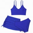 thumbnail image 1 of TOWED22 Girls 3 Piece Bathing Suit Summer Swimsuit UPF Bikini Set with Rash Guard Top and Cover Up Pants Blue,8-9 Y, 1 of 6