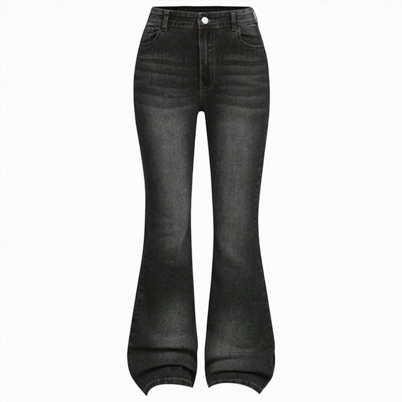 TOWED22 Girls Baggy Jeans Wide Leg Casual Denim Pants High Waisted Trousers with Pockets Y2K Streetwear Grey,7-8 Y